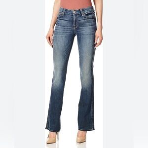 7 for all man kind low rise boot stretch medium wash jeans size 26